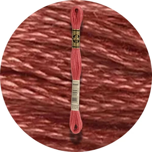 DMC Mouliné Spécial 25 Broderigarn, Ensfarvet, Røde/Gule/Orange nuancer